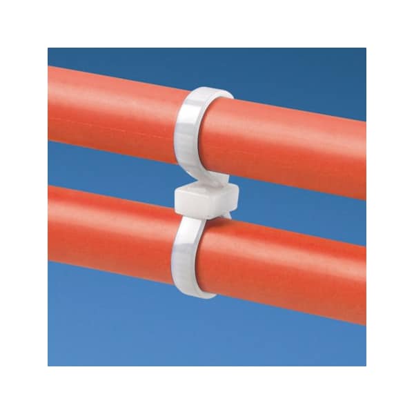 Cable Tie, 7 in L, 1-1/4 in Max Bundle Dia., Natural, Nylon 6/6, 30 lb Strength, 1000 PK